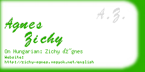 agnes zichy business card